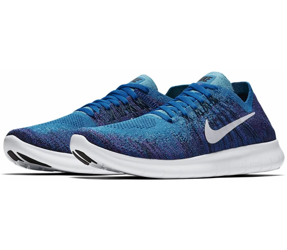 nike free rn flyknit bambino blu