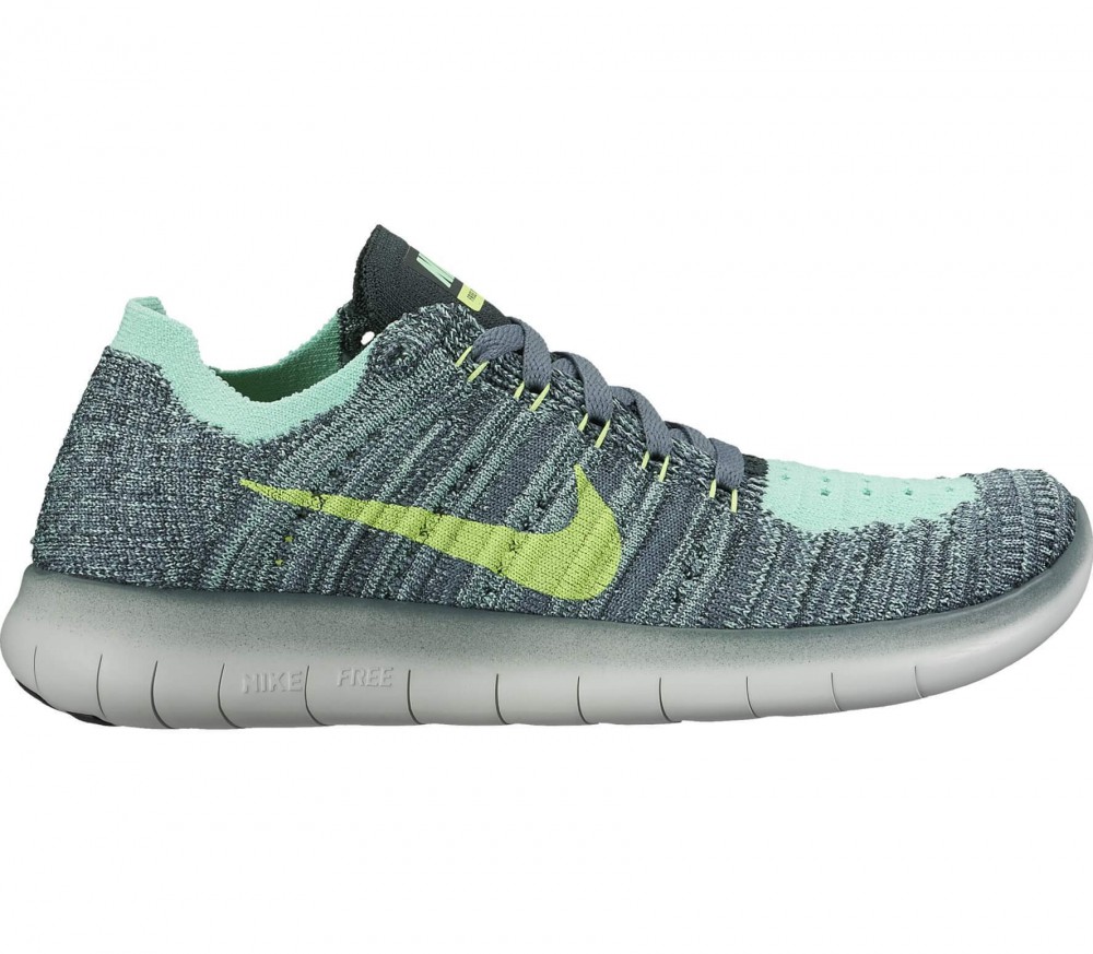 nike free rn flyknit bambino verde